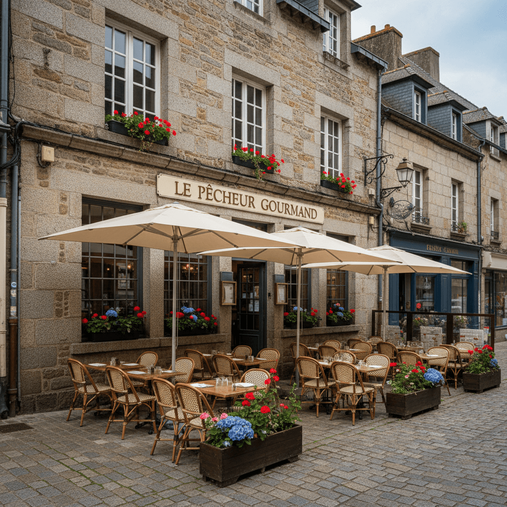 Restaurant à Vannes : terrasse - extraction - Image 1