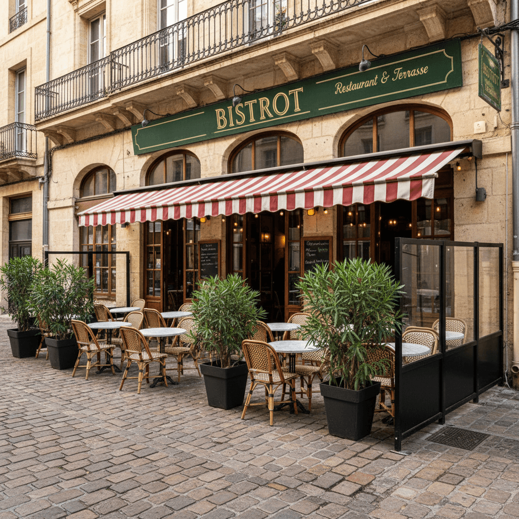Restaurant 72m² à Montpellier : terrasse - licence IV