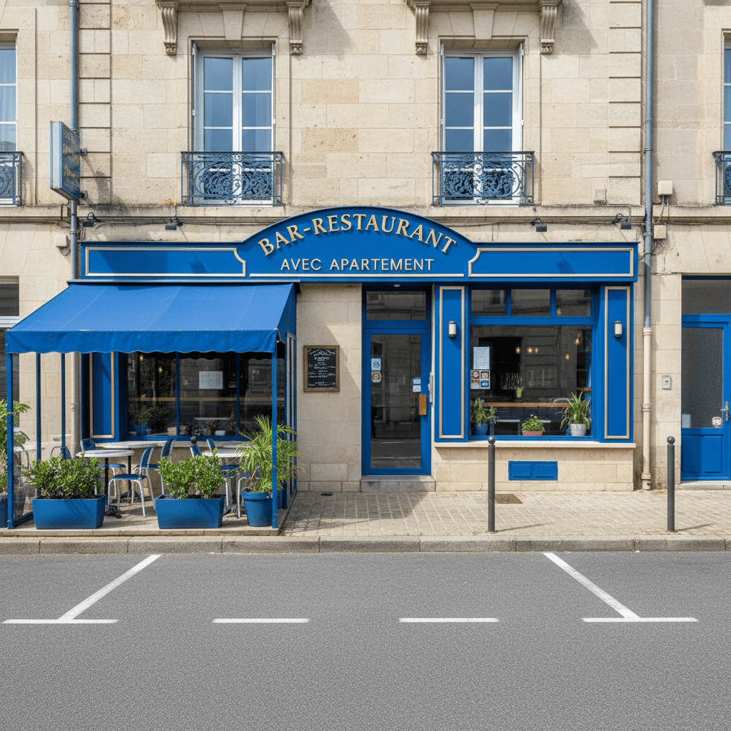 Restaurant à Saint-Lô : terrasse - licence IV - Image 1