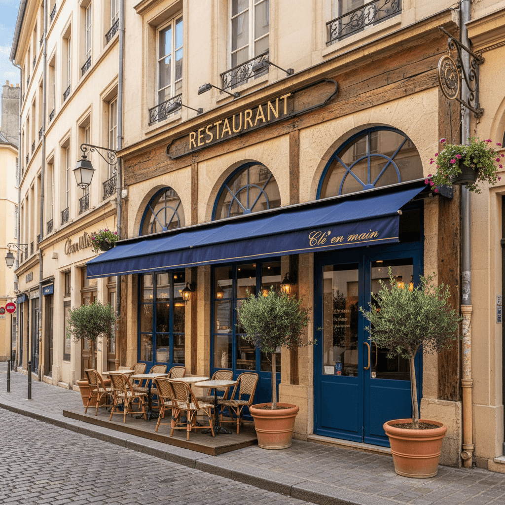 Restaurant à Lyon : terrasse - climatisation