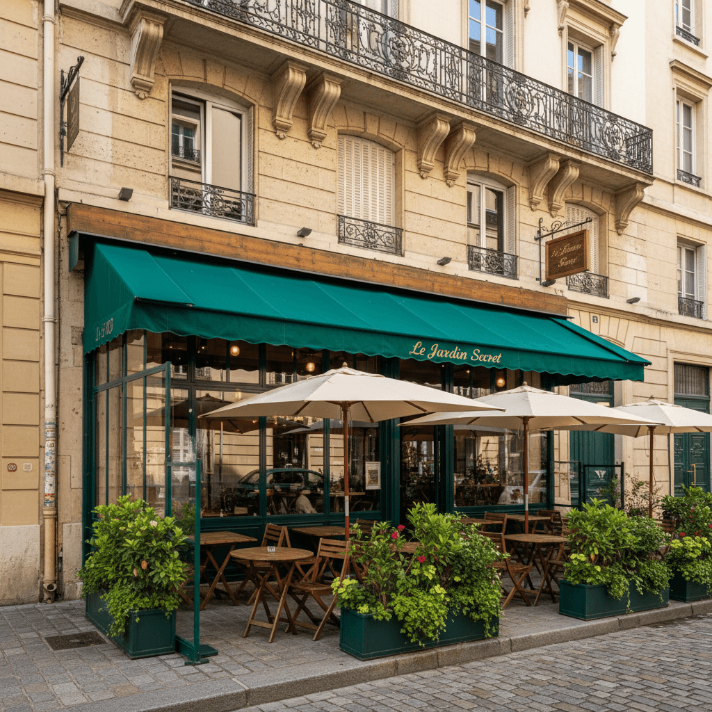 Restaurant 71m² à Lyon : terrasse - extraction