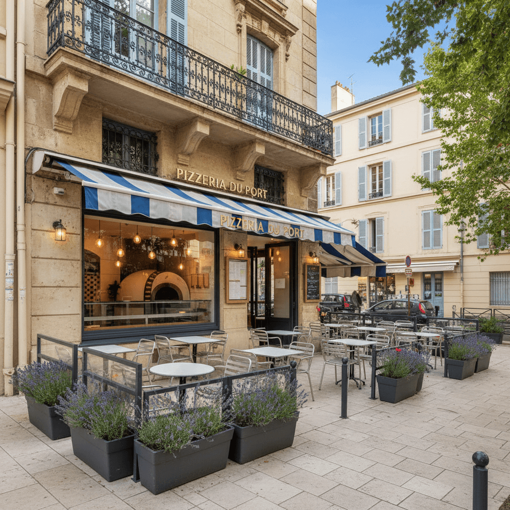 Fast-food 199m² à Marseille : terrasse - licence IV