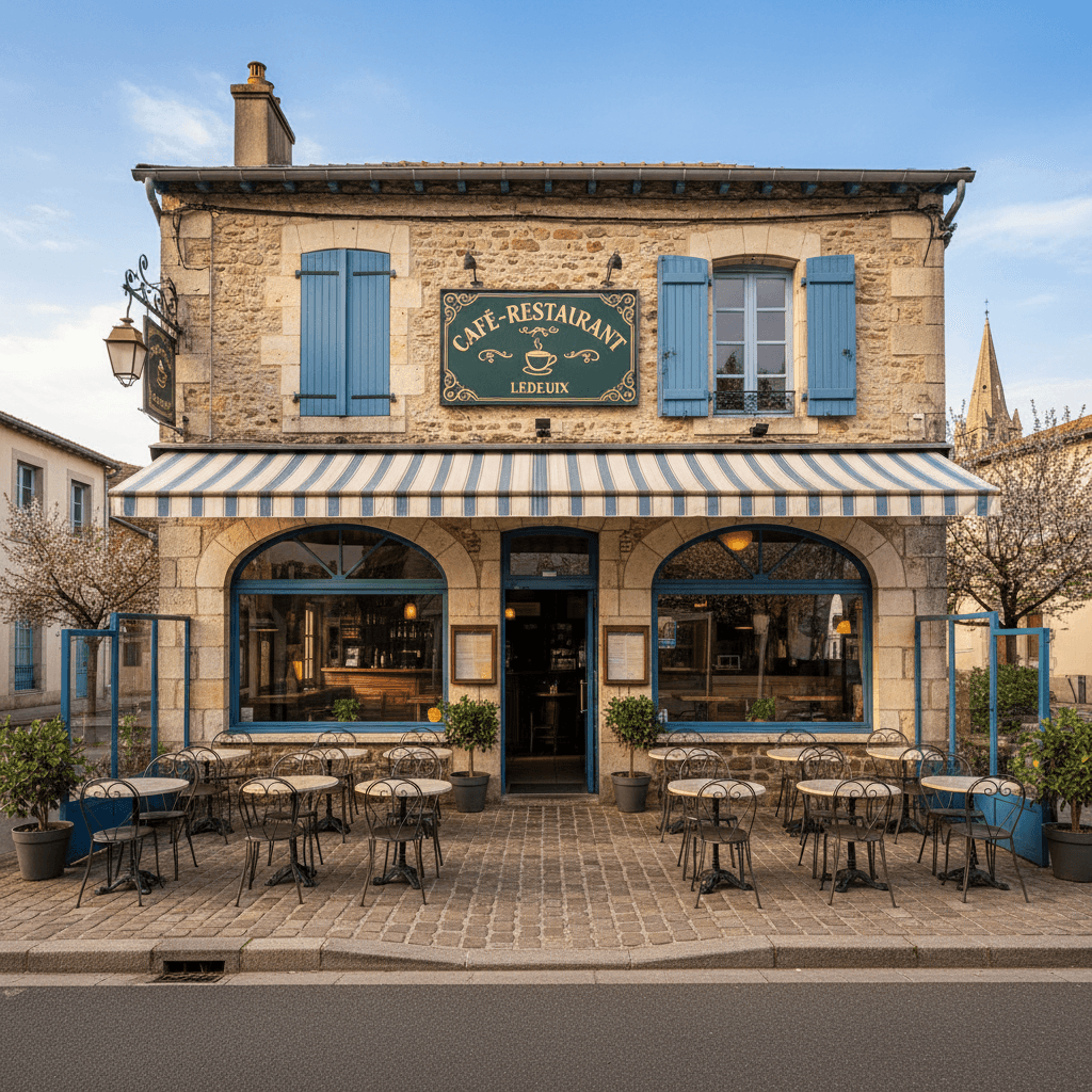 Restaurant 58m² à Ledeuix : terrasse - licence IV - Image 1