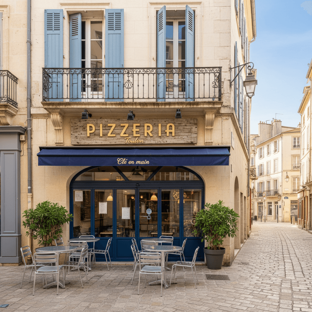 Fast-food 140m² à Toulon : terrasse - licence IV