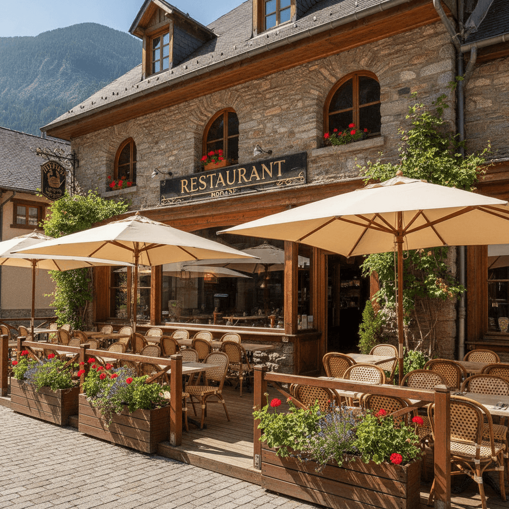 Restaurant 100m² à Modane : terrasse - licence IV - Image 1