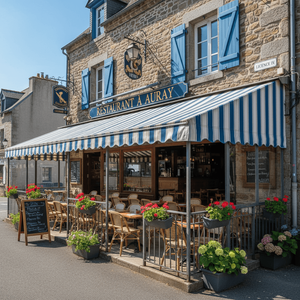 Restaurant à Auray : terrasse - licence IV - Image 1