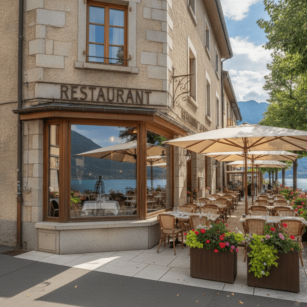 Restaurant 120m² à Thonon-les-Bains : terrasse - licence IV