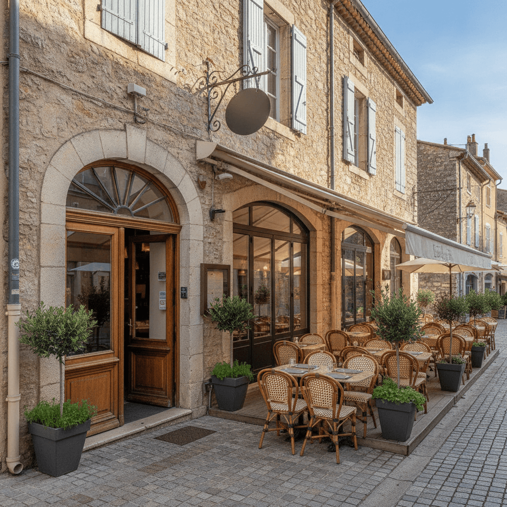 Restaurant à Levens : terrasse - licence IV - Image 1