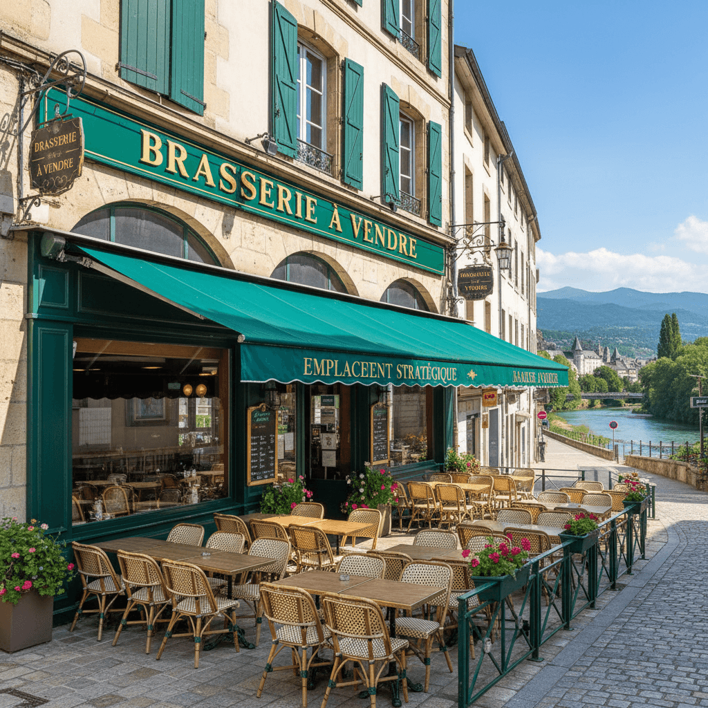 Bar-brasserie 100m² à Lourdes : terrasse - licence IV - Image 1