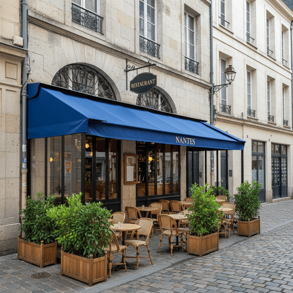 Restaurant 80m² à Nantes : terrasse - Image 1