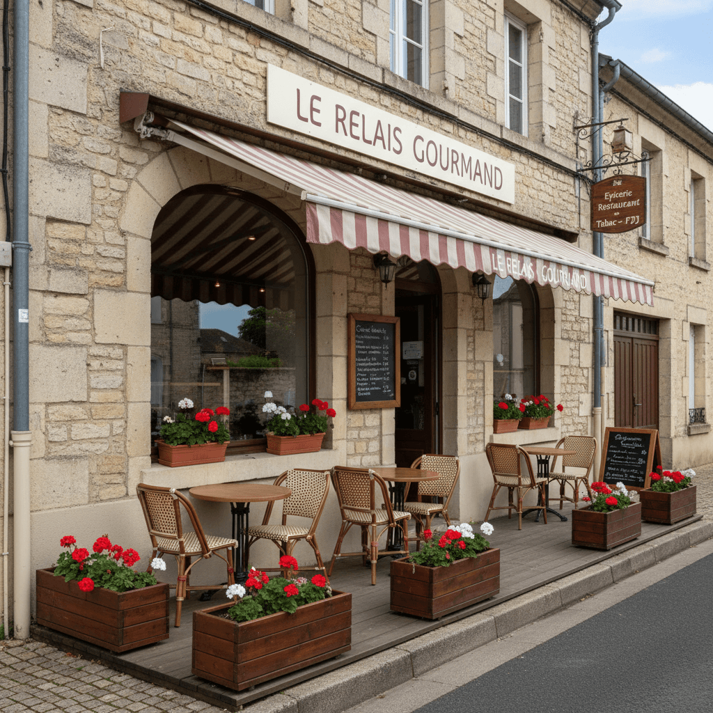 Restaurant 300m² à Saint-Adjutory : terrasse - licence IV - Image 1