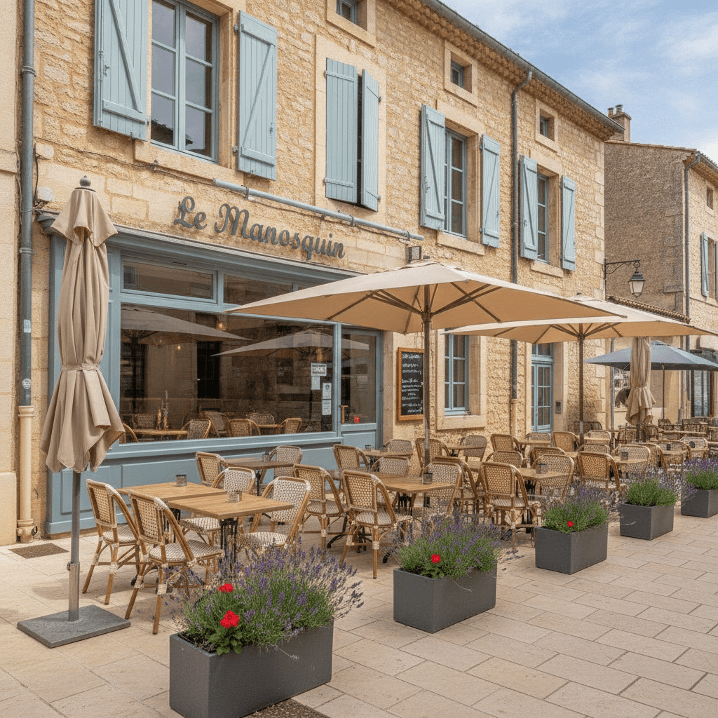 Bar-brasserie 65m² à Manosque : terrasse - licence IV - Image 1