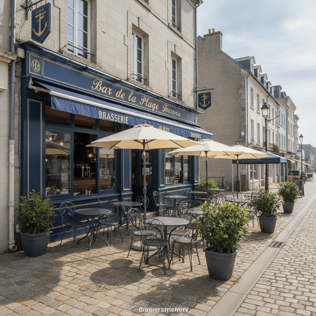 Bar-brasserie 175m² à Berck : terrasse - licence IV