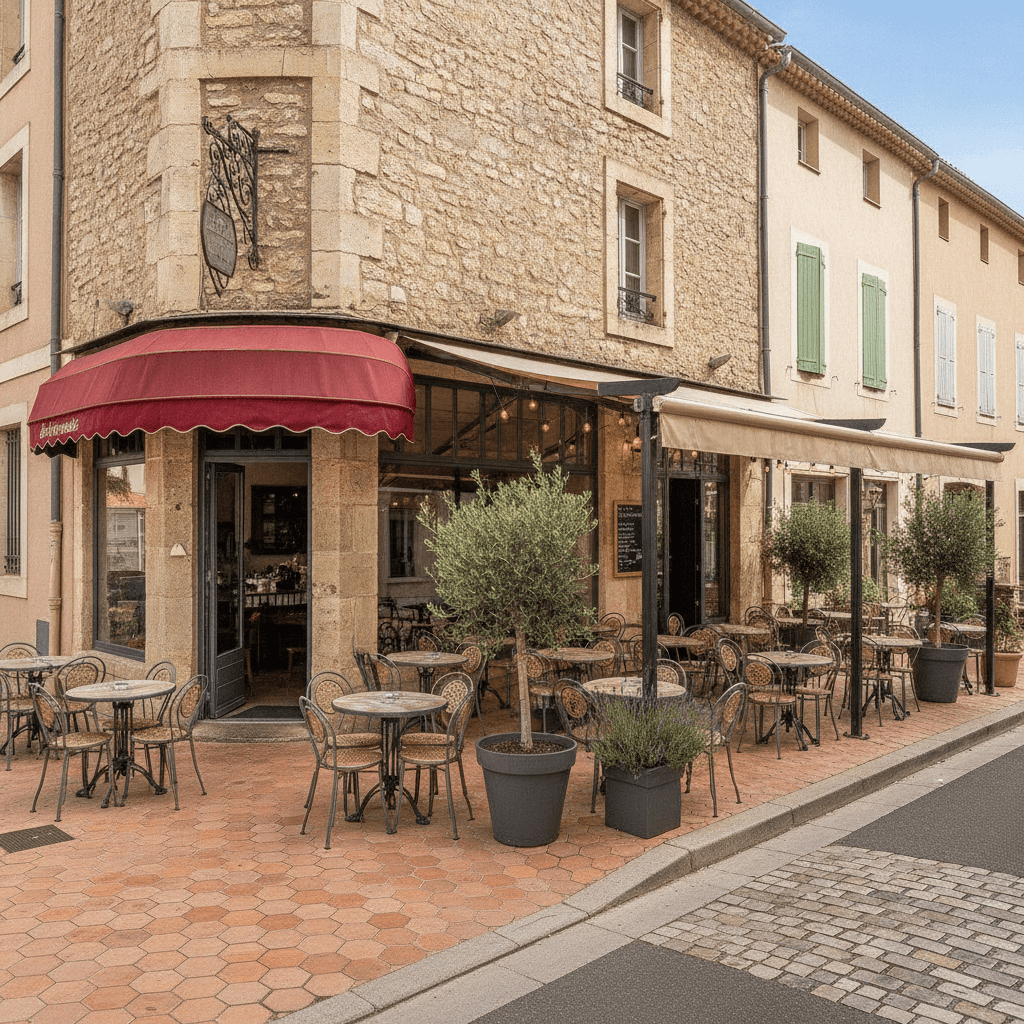 Bar-brasserie 380m² à Rousset : terrasse - licence IV - Image 1