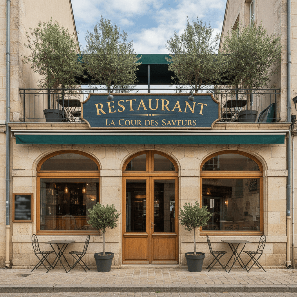 Restaurant 273m² à Saintes : terrasse - licence IV - Image 1