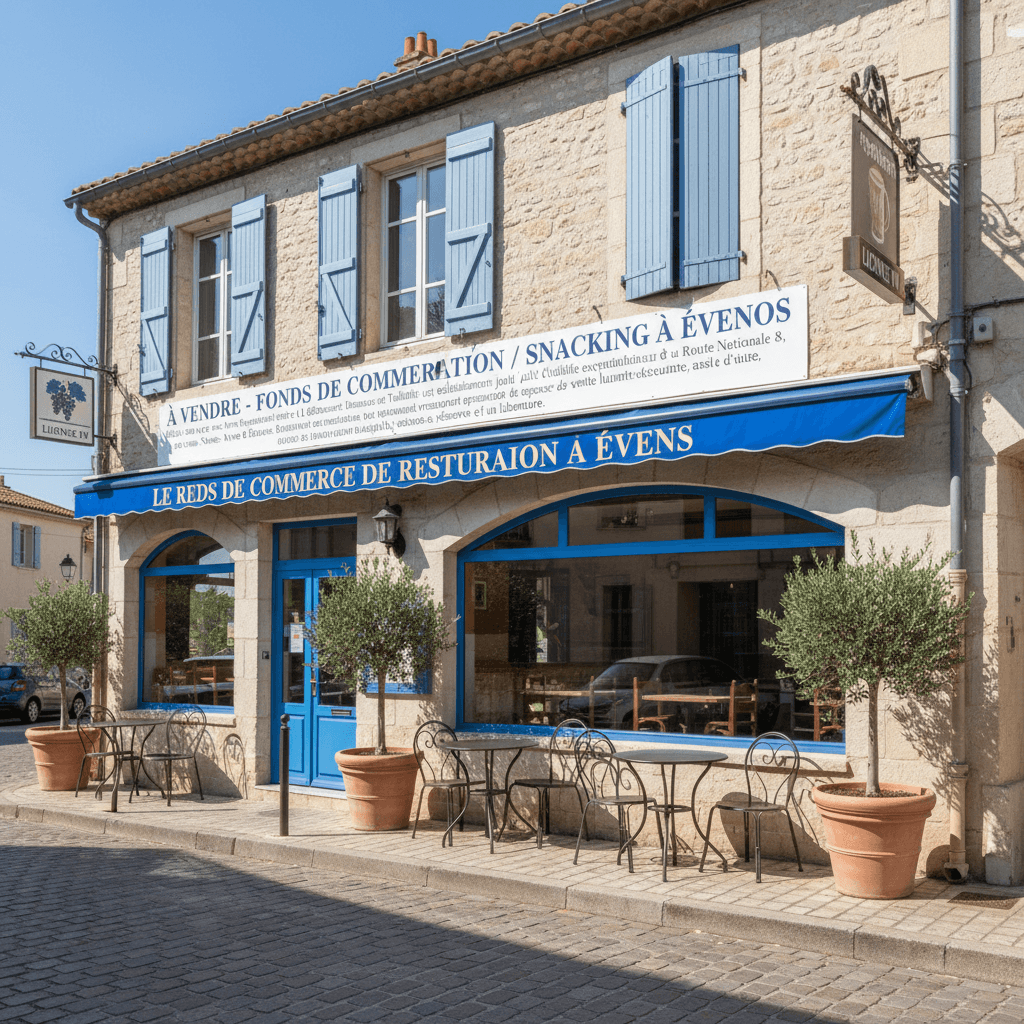 Fast-food à Évenos : terrasse - licence IV