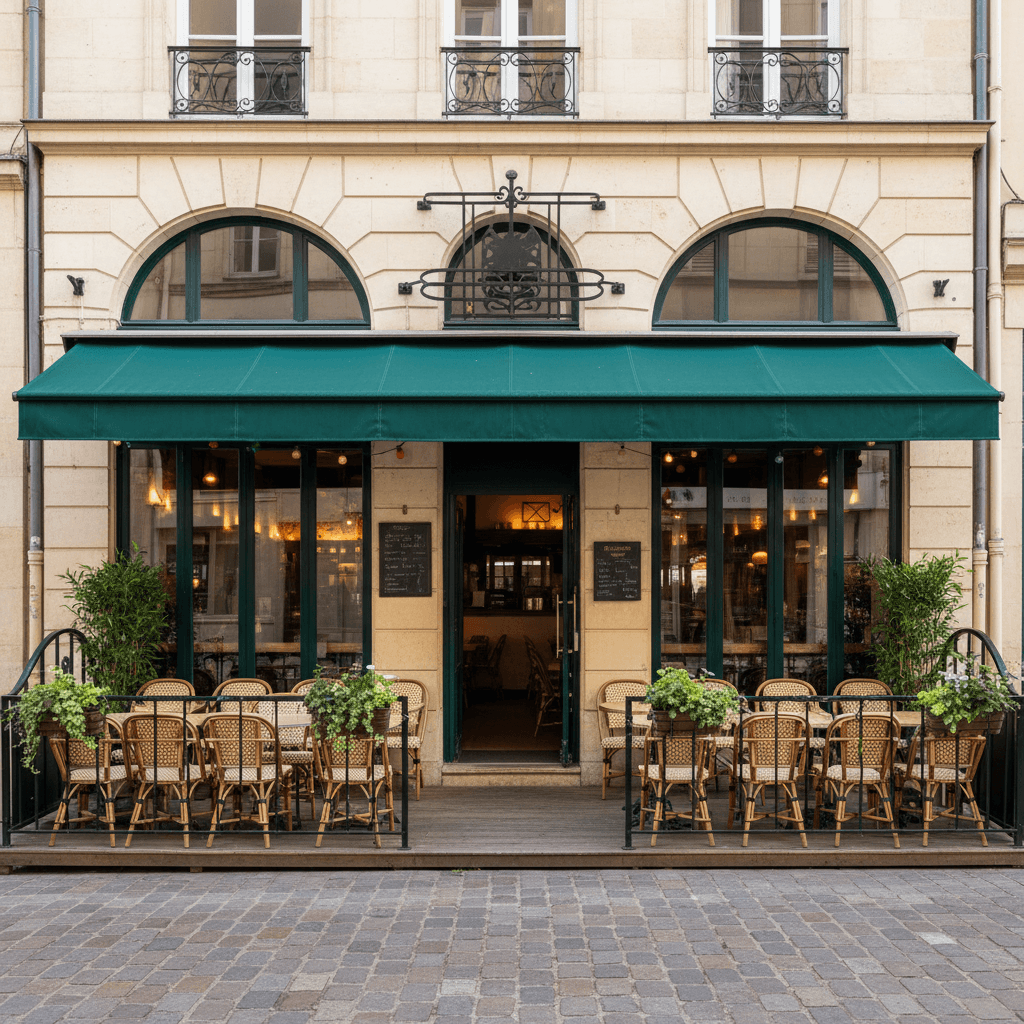 Restaurant à Nantes : terrasse - extraction - Image 1