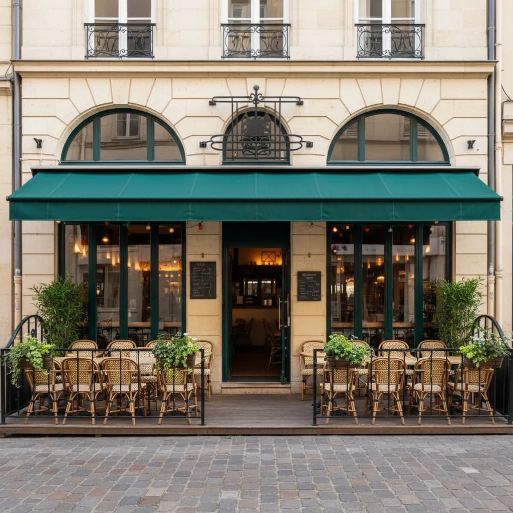 Restaurant à Nantes : terrasse - extraction - Image 1