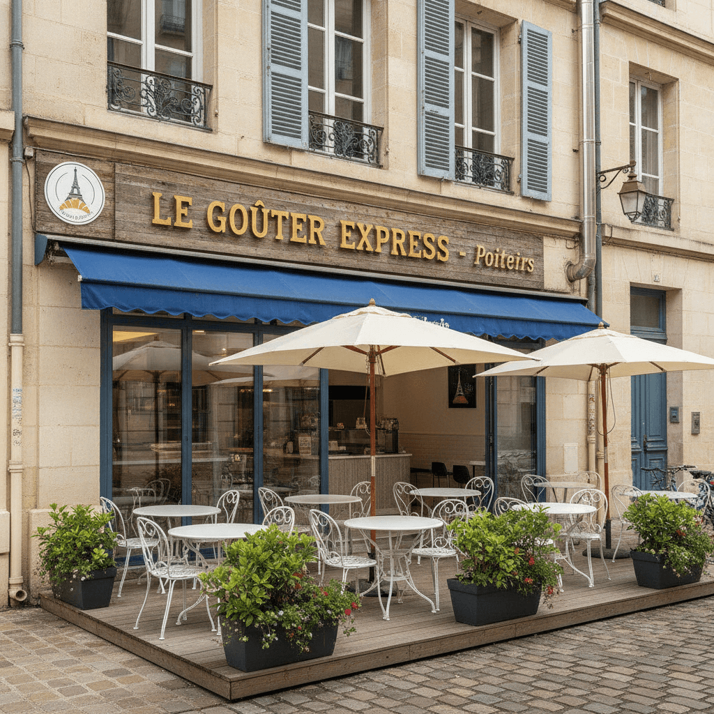Fast-food à Poitiers : terrasse - extraction - Image 1