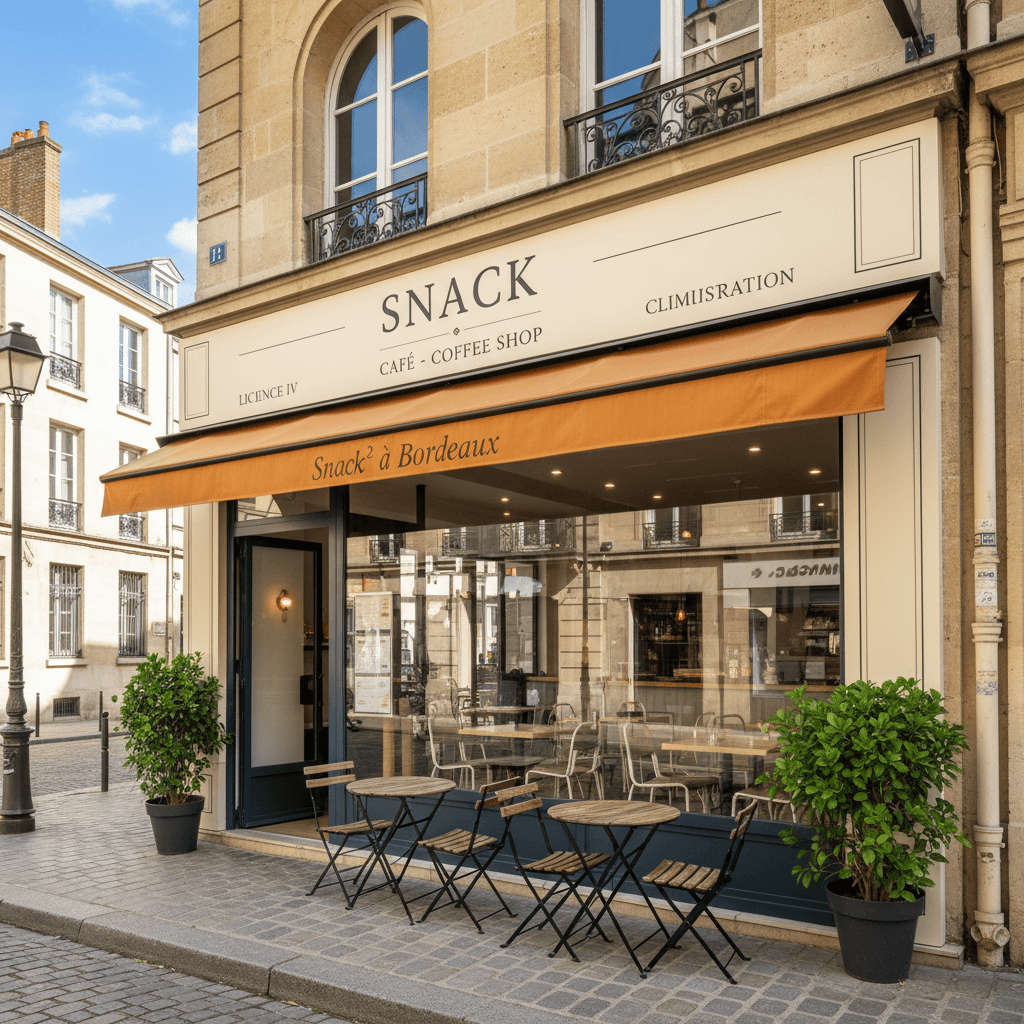 Snack 65m² à Bordeaux : licence IV - climatisation