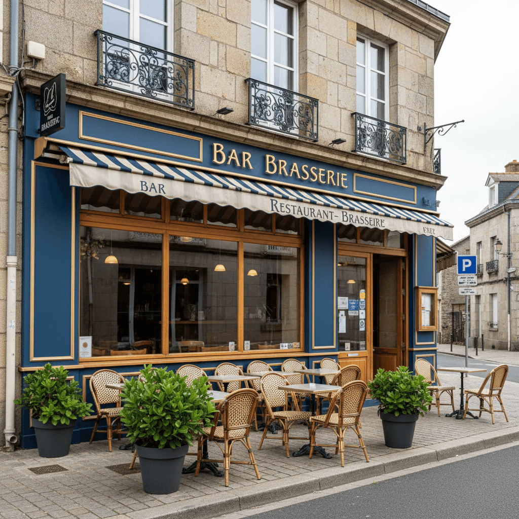 Bar-brasserie 900m² à Vannes : terrasse - licence IV - Image 1