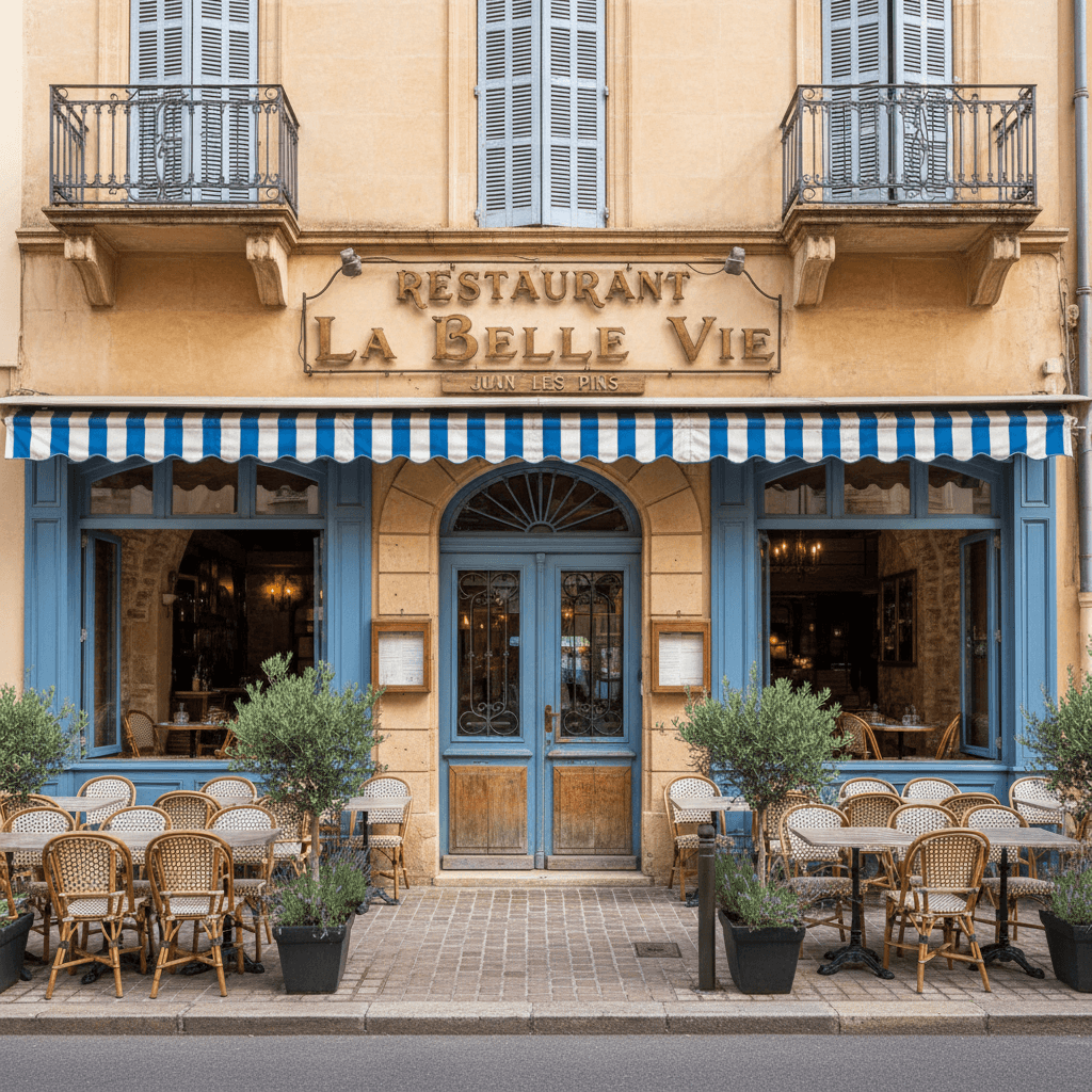 Restaurant à Antibes : terrasse - licence IV - Image 1