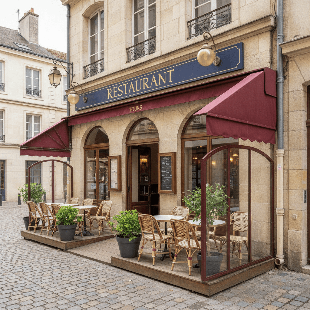 Restaurant 50m² à Tours : terrasse - licence IV - Image 1