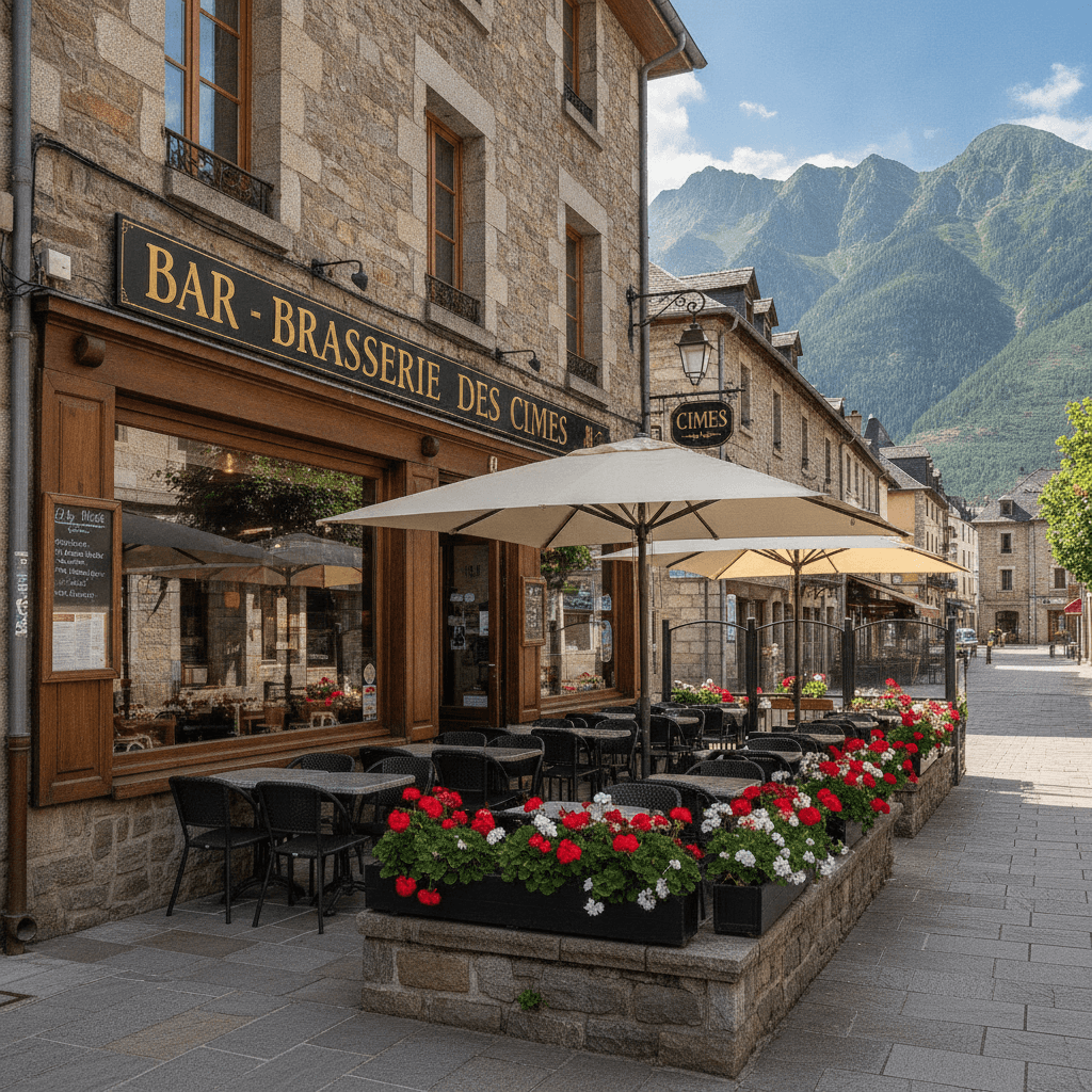 Bar-brasserie 80m² à Bagnères-de-Bigorre : terrasse - licence IV - Image 1