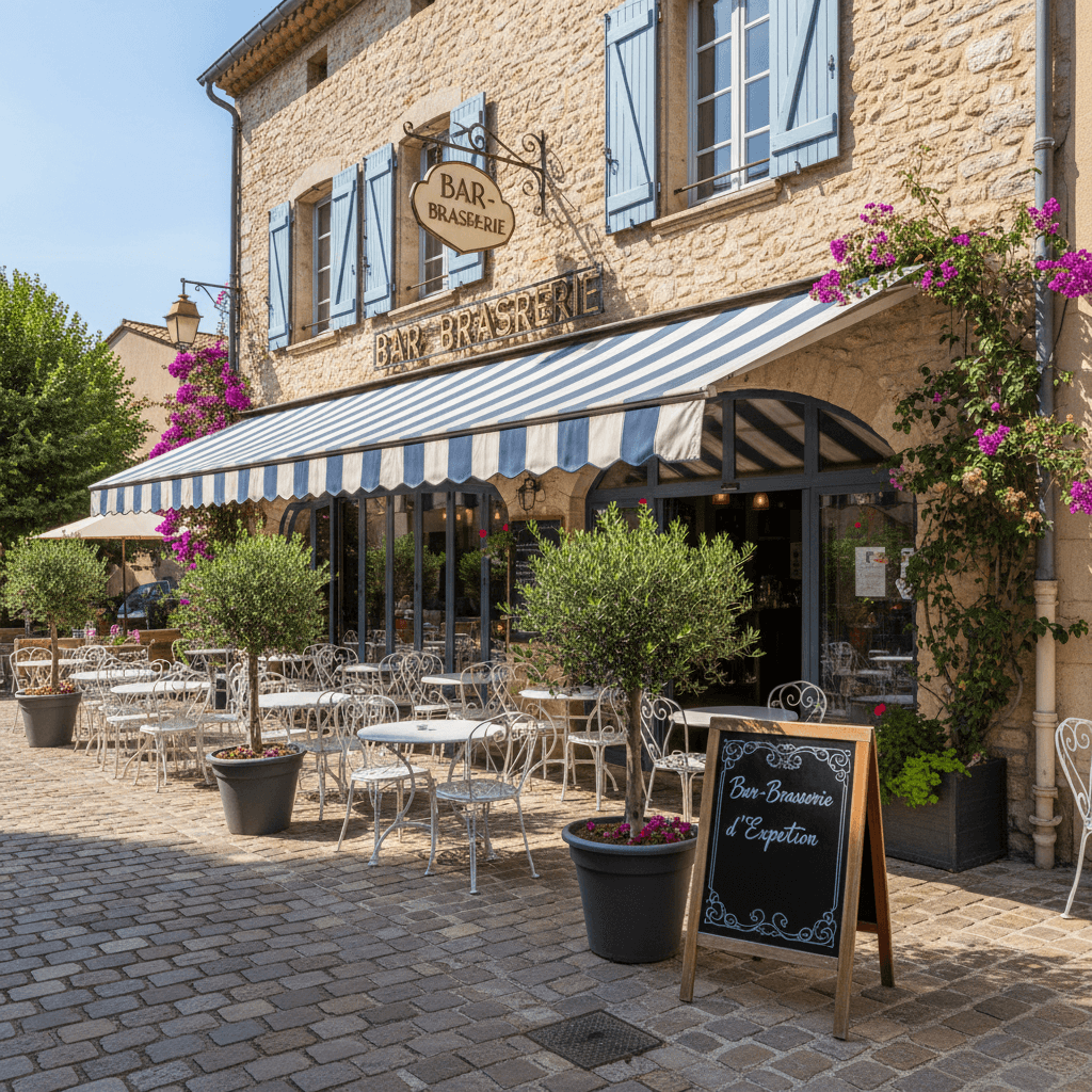 Bar-brasserie 225m² à Roquebrune-Sur-Argens : terrasse - licence IV - Image 1