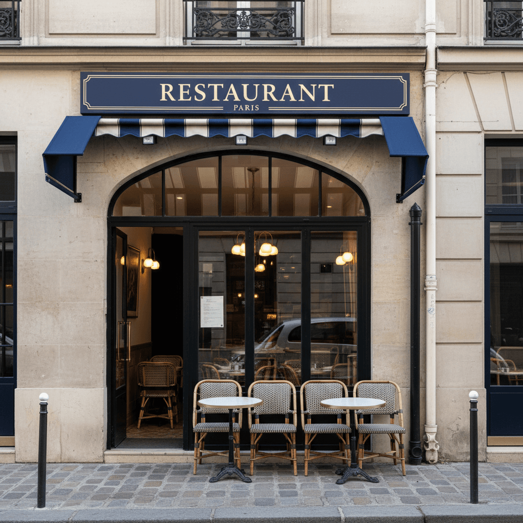 Restaurant de 49 m² avec conduit de cheminée à Paris