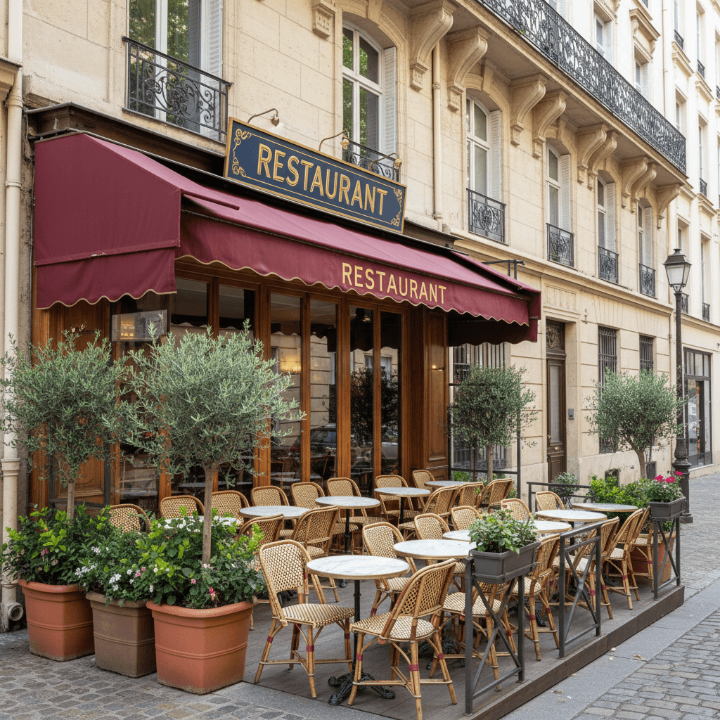 Restaurant 53m² à Lyon : terrasse - extraction