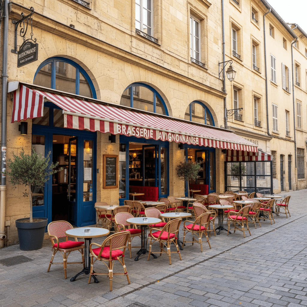 Bar-brasserie 200m² à Avignon : terrasse - licence IV - Image 1