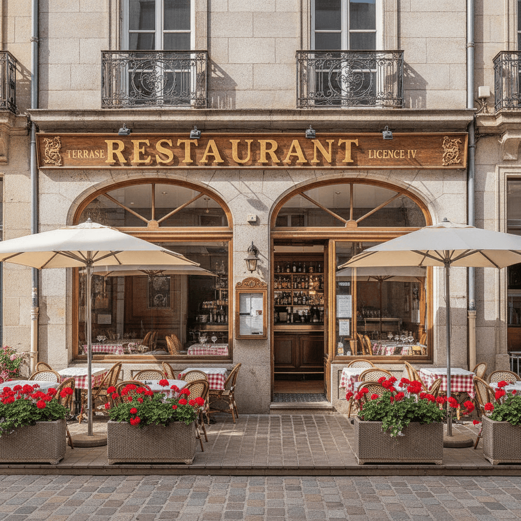 Restaurant 150m² à Vesoul : terrasse - licence IV