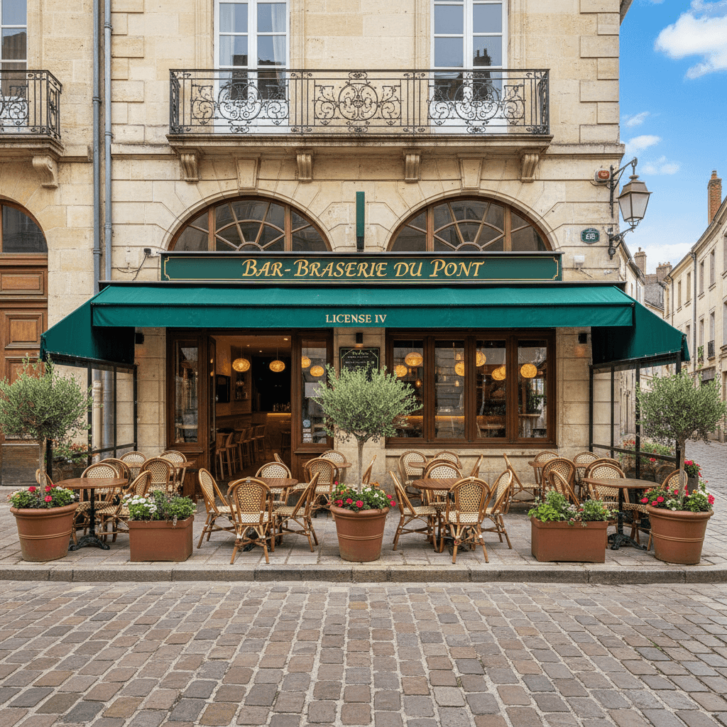 Bar-brasserie 103m² à Mâcon : terrasse - licence IV - Image 1