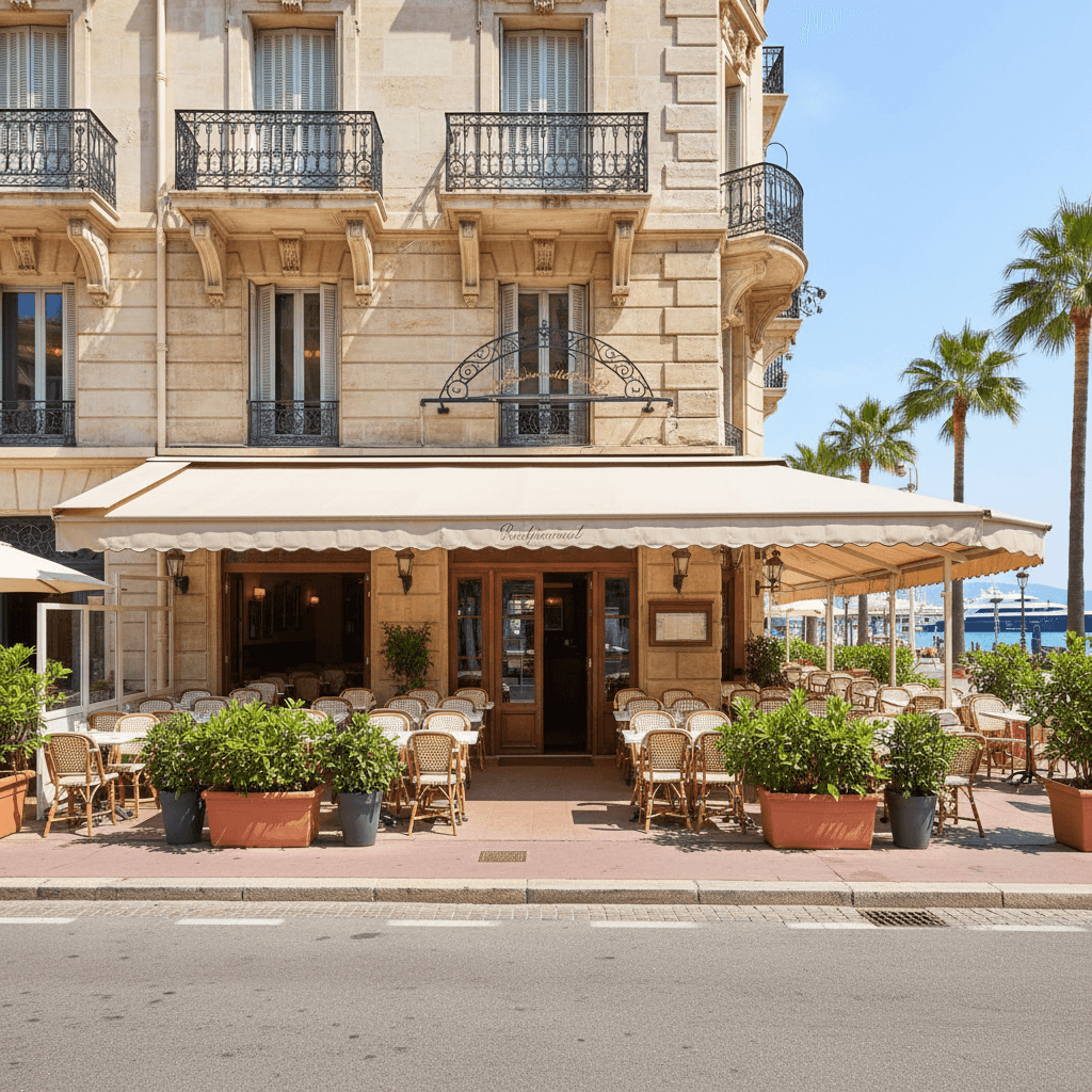 Restaurant 150m² à Cannes : terrasse - extraction - Image 1