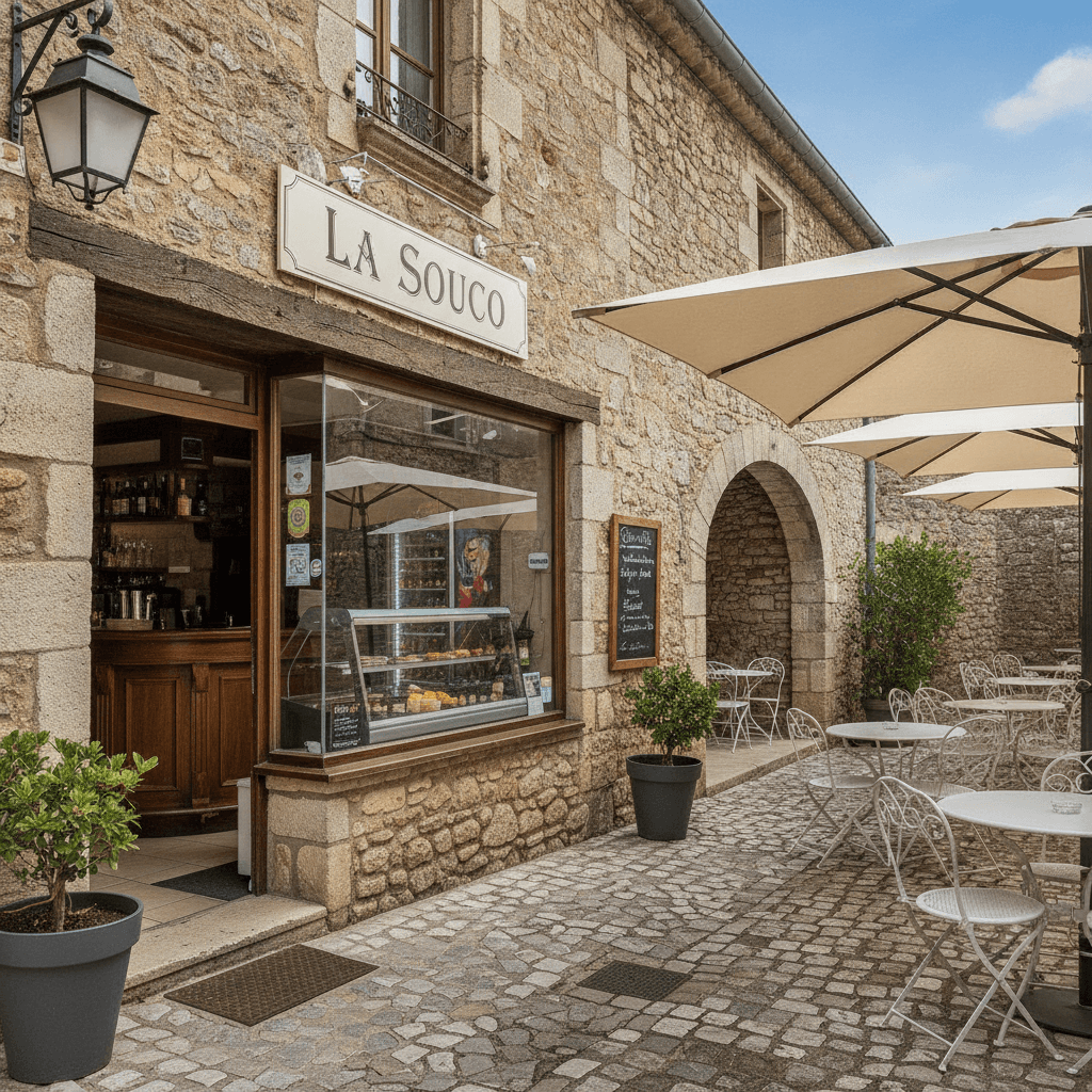 Restaurant 170m² à Le Castellet : terrasse - licence IV