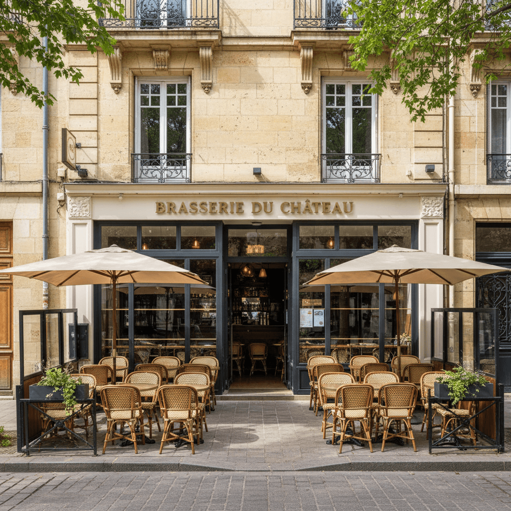 Bar-brasserie 200m² à Bordeaux : terrasse - licence IV