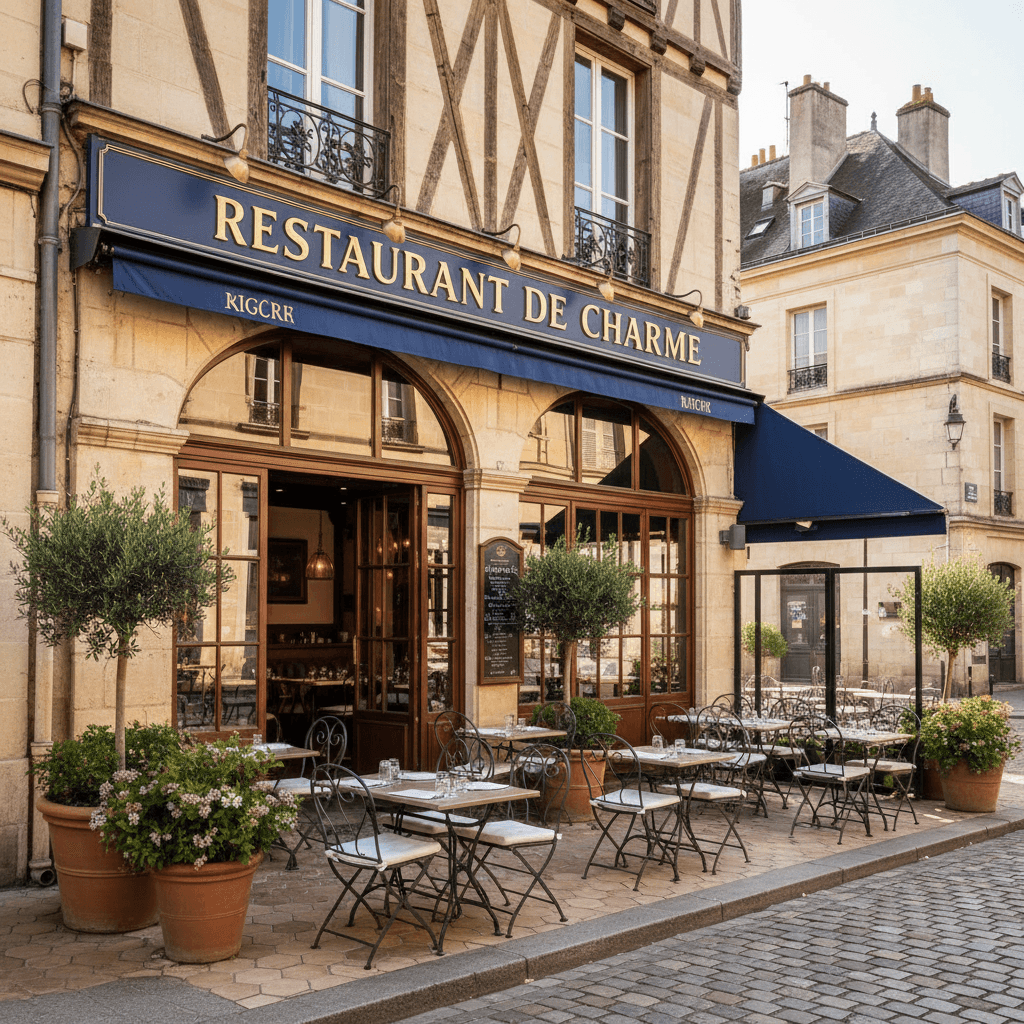 Restaurant à Tours : terrasse - extraction - Image 1