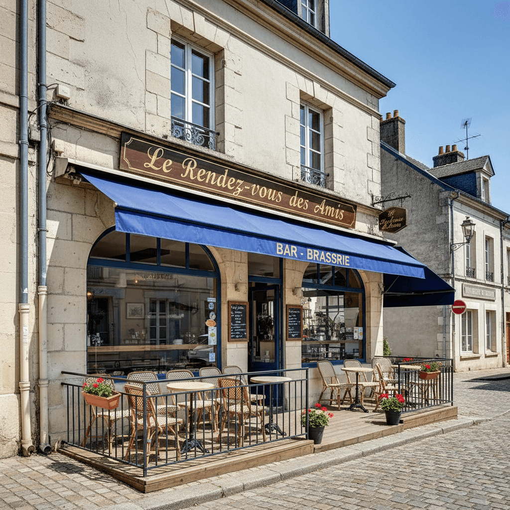 Bar-brasserie 50m² à Courville-Sur-Eure : terrasse - licence IV - Image 1