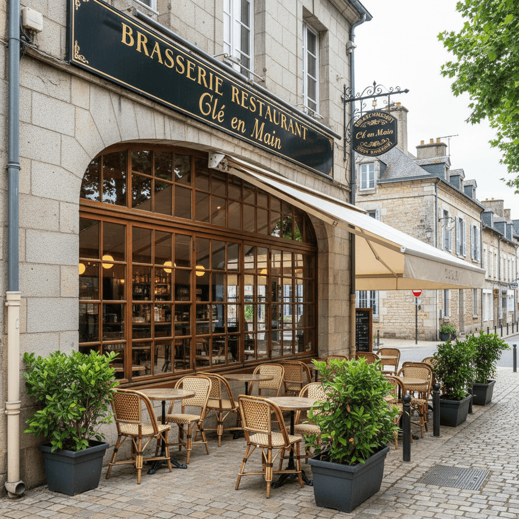 Bar-brasserie à Baudre : terrasse - licence IV - Image 1