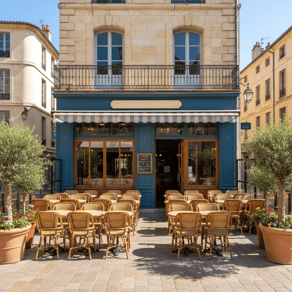 Bar-brasserie 180m² à Montpellier : terrasse - licence IV