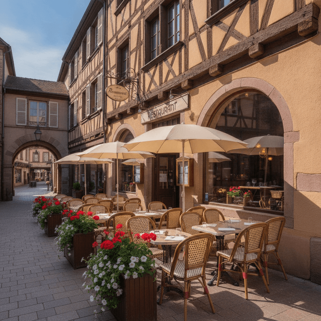 Restaurant 120m² à Colmar : terrasse - licence IV - Image 1