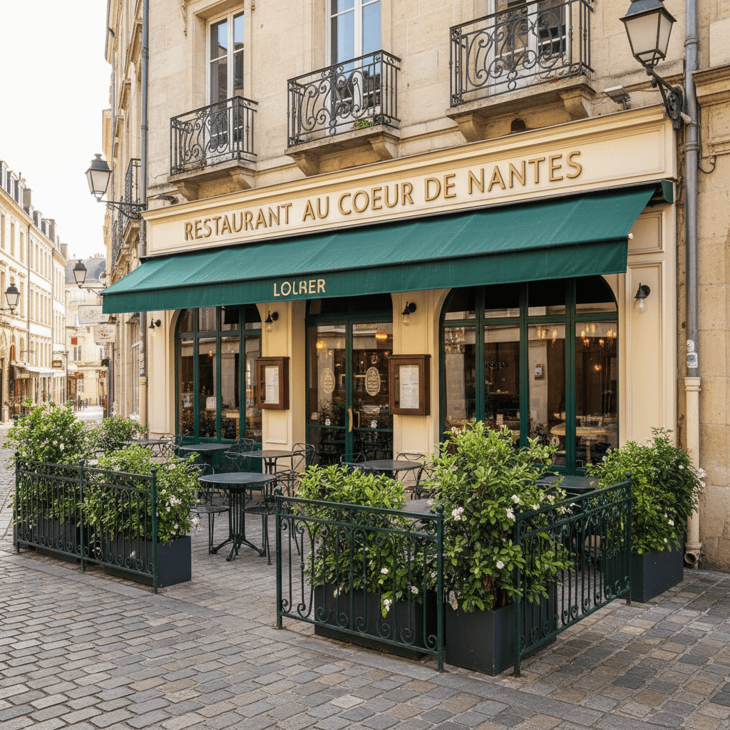 Restaurant 130m² à Nantes : terrasse - extraction
