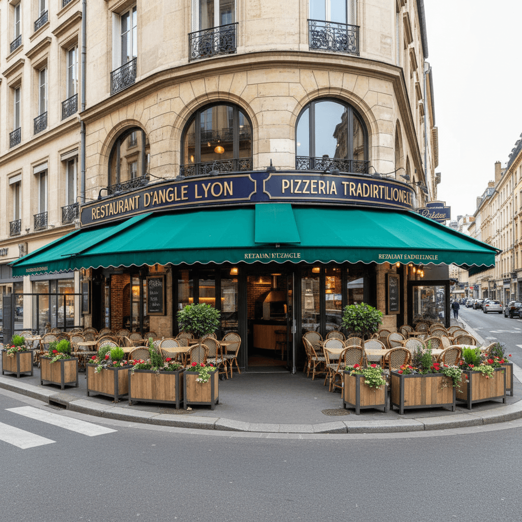 Restaurant 100m² à Lyon : terrasse