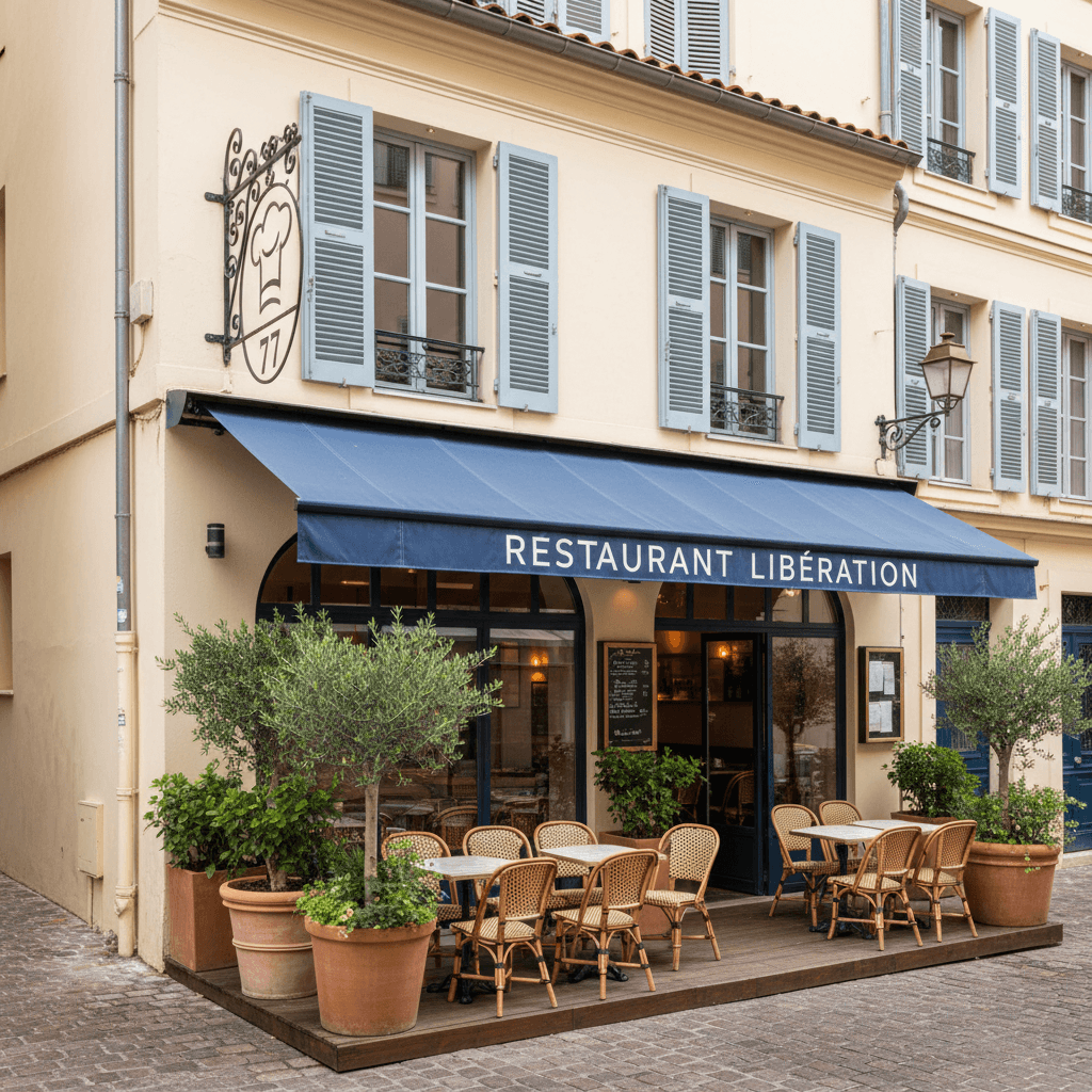 Restaurant 77m² à Nice : extraction