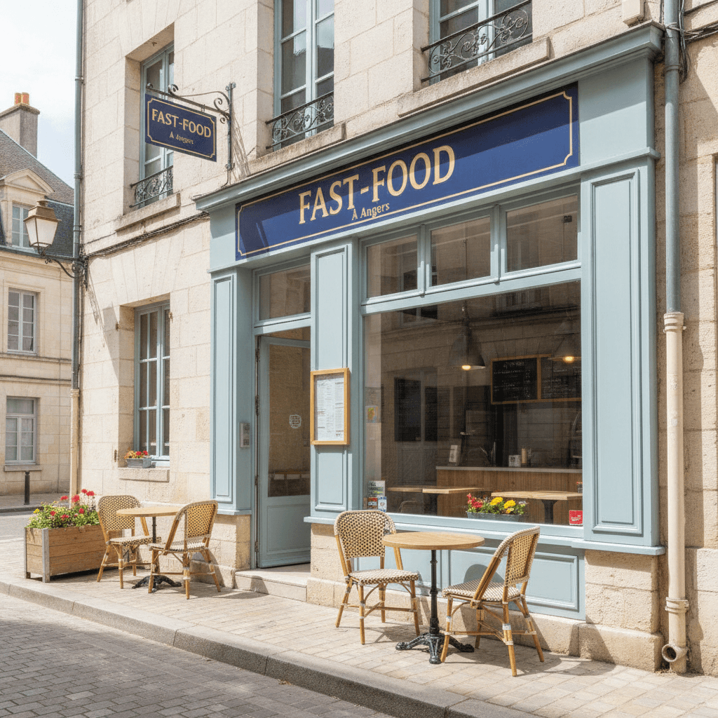 Fast-food 32m² à Angers : cuisine équipée