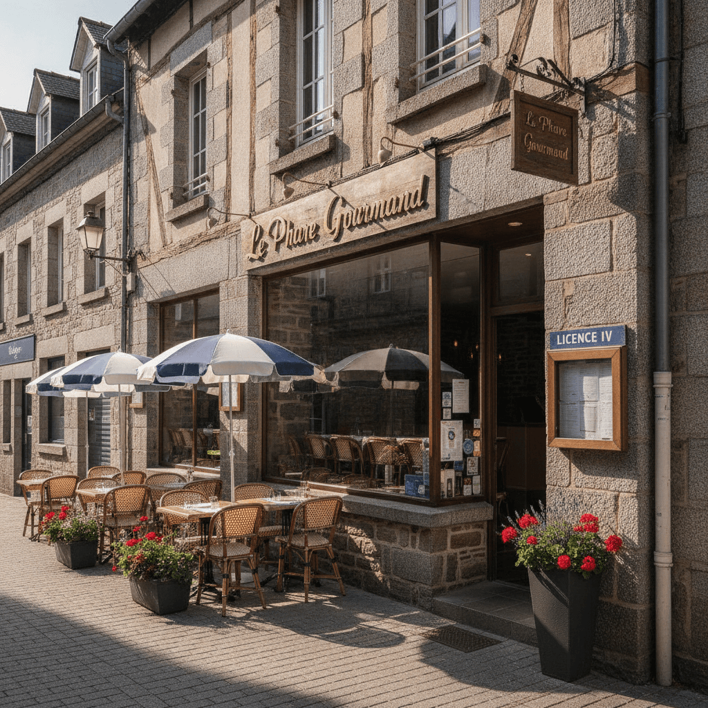 Restaurant à Saint-Brieuc : terrasse - licence IV - Image 1