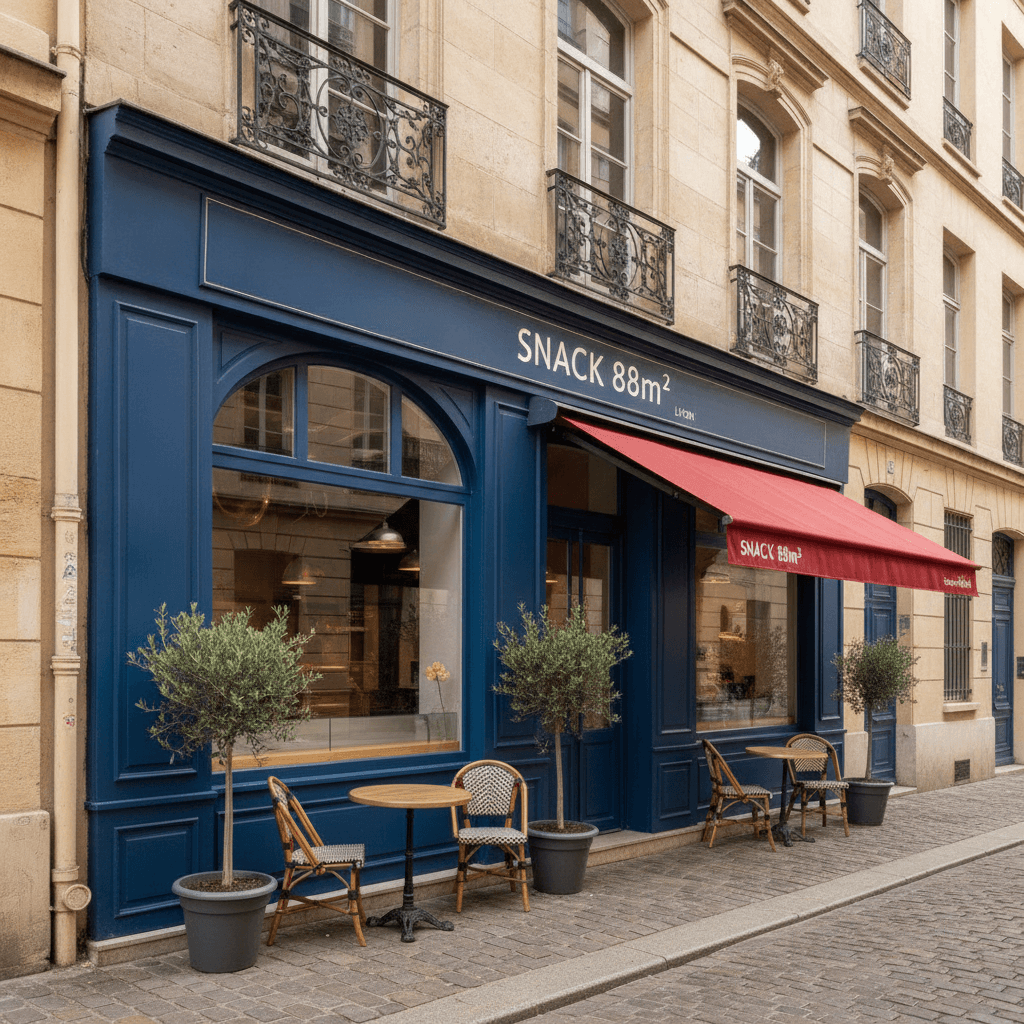 Snack 88m² à Lyon : extraction - climatisation