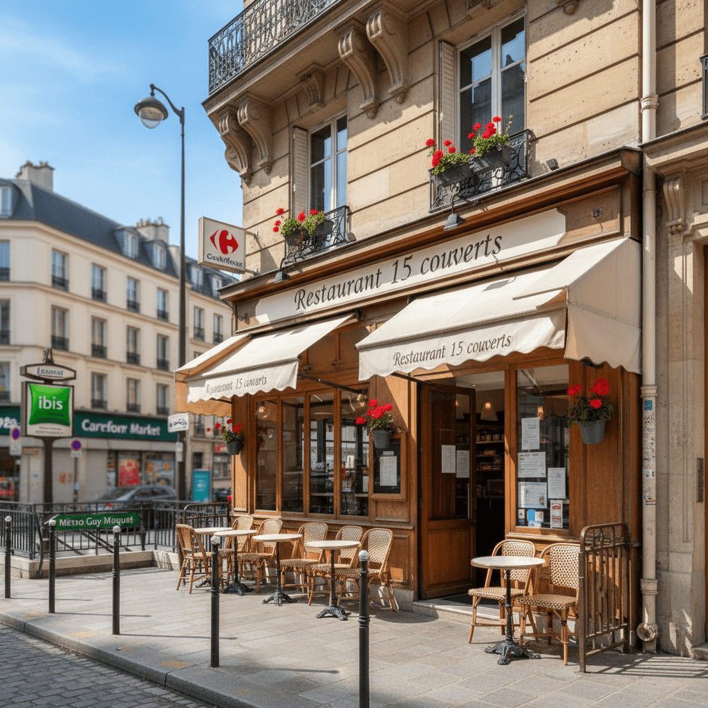 Restaurant 15 couverts à Paris