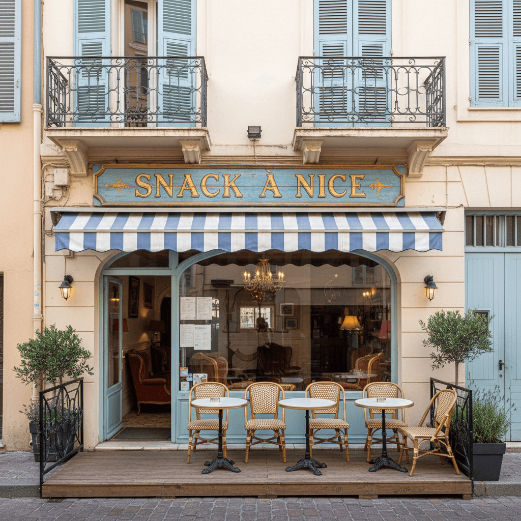 Snack à Nice : terrasse